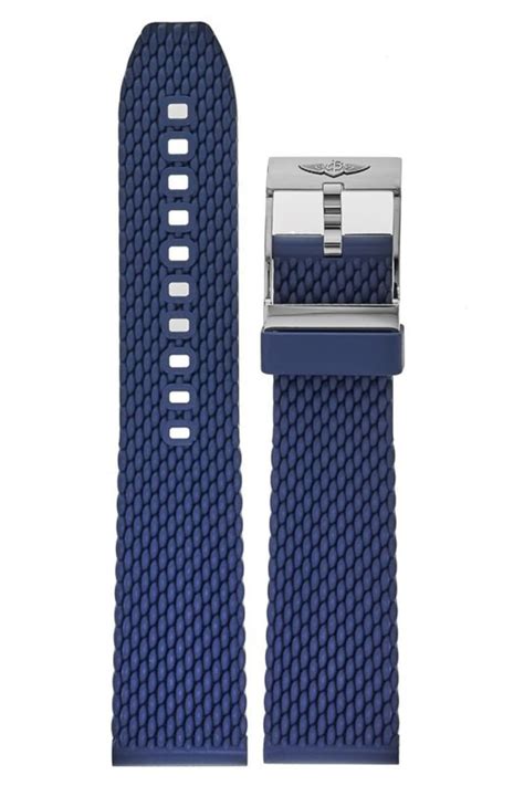 breitling blue mesh rubber strap|20mm breitling rubber strap.